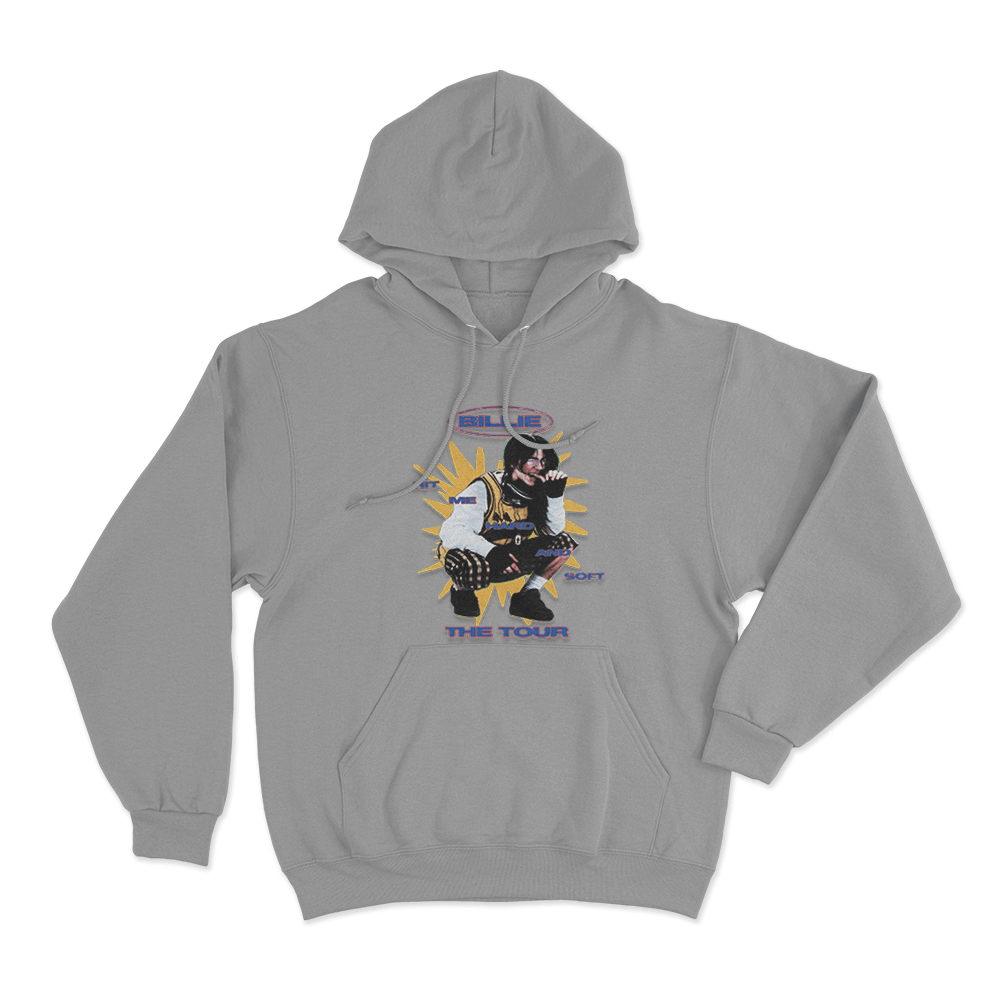 Hit Me Hard And Soft World Tour Unisex Hoodie Grey Hit Me Hard And Soft World Tour Unisex Hoodie Grey